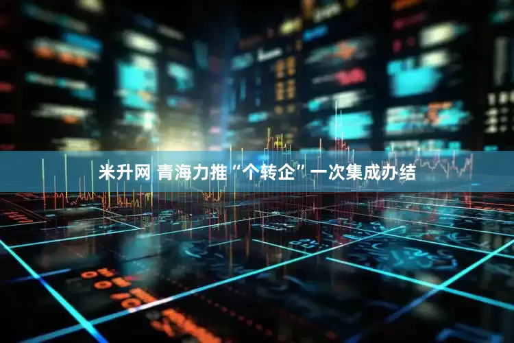 米升网 青海力推“个转企”一次集成办结